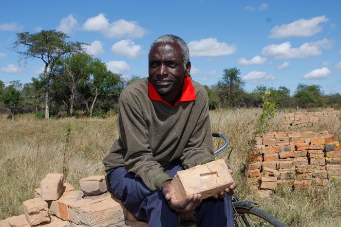 Vincent and his friends had already built over 60,000 bricks by hand, but they couldn’t afford raw materials such as cement, doors and roofing sheets.